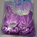 iTVTi Girls Mermaid Costume Princess Ariel Dress Up Halloween Fancy Purple Outfits