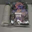 350 Pcs Halloween Party Decorations Supplies for 50 Guests, Halloween Birthday Party Decorations Including Plates, Dessert Plates, Paper Cups, Napkins, Knives, Forks and Spoons for Horror Party Decor