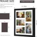 DUENPY 11x14 Collage Picture Frame, 4x6 Collage Picture Frame, Displays Five 4x6 inch Photos, or 11x14 (Without Mat) Wall Decor Wall Hanging or Tabletop, Black.