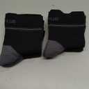 6 Pairs Plantar Fasciitis Socks for Men & Women, Ankle Brace Compression Socks with Arch Support for Achilles Tendonitis, Heel Pain, Swelling & Arthritis Relief, Black, Large