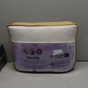 Bedding_Dreamer Satin Comforter Set King Size, 8 Piece Bed in a Bag Lavender with Sheets, Silky Soft Polyester Satin Bedding Set, Lightweight, 16 Inch Deep Pocket, Soft Glam Style