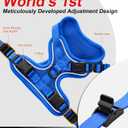 Cat Harness and Leash for Walking Escape Proof Soft Adjustable Cat Leash Breathable Comfortable Vest Easy to Wear Kitten Harness for Outdoor Travel (Blue, M (13-18lb))