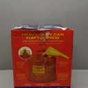 Eagle 5 Gallon Type I Red Safety Gas Can for Gasoline with Flame Arrester, Self-Closing Lid, and F-15 Funnel, Made in the USA, Galvanized Steel Flammable Storage Can, UI50FS