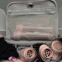 MESCOMB 5 in 1 Hot Air Styler Wrap, High-Speed Hair Dryer, Volumizing Brush with Auto Curlers, Fast Drying & Frizz-Free Styling, Straightening, No Heat Damage, Includes Travel Bag (Pink)