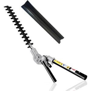 16" Hedge Trimmer Attachment,12 Angle Positon fits for most brands pole saw attachment Trimmerhead,brushcuterhead,powerhead and Lithium-ion Multi Head System (Black)