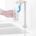 10-Inch Glass Filler Faucet for Cafes, Bars, Restaurants, Kitchens, Glass Filler Water Station with 3 Connector Adapter, G1/2NPT Male Shank