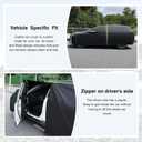 420d Car Cover Fits for Subaru CrossTrek 2013-2025 2026 All Weather Car Covers for CrossTrek Outdoor Waterproof Anti UV with Zipper & Reflective Safety Strips