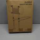 Bed Rails for Elderly Adults Safety with Extending Non-Slip Handle, ASTM Approved Adjustable Bed Assist Rail for Seniors, 400lb Weight Capacity, Storage Pocket & Fixing Strap, Fits Twin/ Full/ Queen/ King