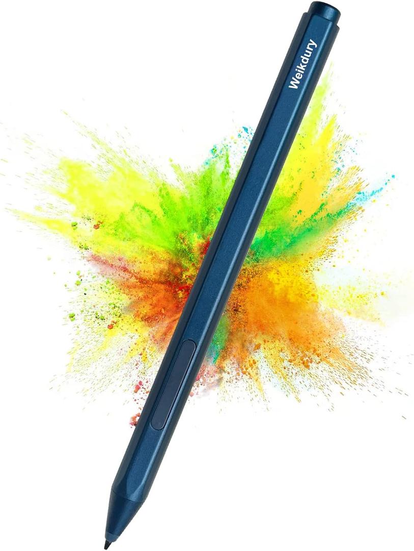 Pen for Surface, Weikdury Pen for Microsoft Surface Pro 9/8/X/7/6/5/4/3, Laptop 5/4/3/2/1, Book/Go 3/2/1, Studio 2/1, Surface 3, Stylus Pen for Surface with Magnetic Adsorption, Palm Rejection-Blue