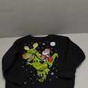 Tstars Trex Ugly Christmas Sweater Style Santa Riding Dino Youth Kids Sweatshirt Small Black, Small, Black 