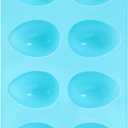 1PC 8-Cavity Easter Egg Shape Silicone Molds, Baking Supplies for DIY Cake Decoration, Chocolate, Candy, Jello, Pastry, Muffin, Bread (Blue)