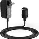 AC to DC Converter 2A 24W Car Cigarette Lighter Socket Adapter Power Cable 110-240V to 12V AC/DC for Automobile Home Use Car to Wall PlugUnder 24W only