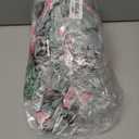 Chair Covers for Dining Chairs Set of 4, Stretchy Soft Parson Chair Covers Removable Washable Kitchen Dining Room Chair Slipcovers with Elastic for Universal Fit (Gray with Flowers)