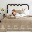 CozyLux King Size Comforter Set Taupe, 3 Pieces Solid Comforters King Size Breathable Quilted Bedding Sets, Luxury Soft Lightweight Bed Set with Down Alternative Comforter and 2 Pillowcases All Season