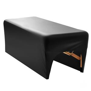 Onism Lash Bed Cover - Wipeable PU Leather Massage Table Cover, Waterproof, Soft Comfortable Spa Bed Cover, Suitable for Fits Grafting Eyelash Beds Massage Tables, Perfect for Salons Spa Home Use (Black)