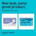 Amazon Basics 2-Ply Soft Toilet Paper, 6 Rolls, 350 Sheets per Roll, Equivalent to 37 Regular Rolls, Septic Safe