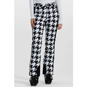 Women's Casual Loose Checkered Wide Leg Pants High Waist Black M