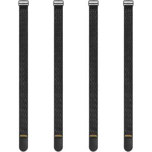 Trilancer Elastic Cinch Straps with Anti-Slip Strips, 32 "x 2" (4 Pack) Multipurpose Hook and Loop Bundling Straps for Hose, Cords, Bike, Luggage, Camping, Yoga Mats