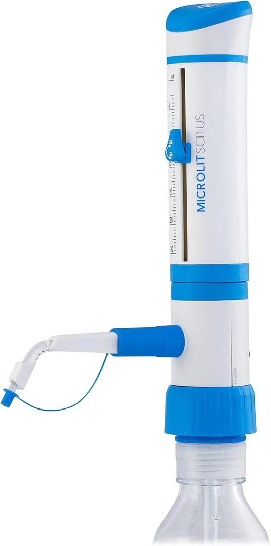 Microlit - SCITUS BottleTop Dispenser, Lab Equipment for Safely and Precisely Dispensing Research Chemicals, Oils, Solvents and Reagents from Lab Bottles/Containers (0.25-2.5ml)