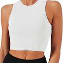 Natural Feelings Nudi Sports Bras for Women Removable Padded Yoga Tank Tops Sleeveless Fitness Workout Crop Tops, Small