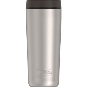 THERMOS ALTA SERIES Stainless Steel Tumbler 18 Ounce, Matte Steel/Espresso Black