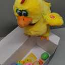 Plush Electric Stuffed Laying Egg Chicken Toy Doll with Sound Music Easter for Boys Girls
