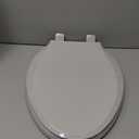 Kohler K-20110-96 Brevia Elongated Toilet Seat with Grip-Tight Bumpers, Quiet-Close Seat, Quick-Attach Hardware, Biscuit