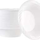 400 Count Disposable 12 ounce White Plastic Soup Bowls