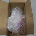 6 Pieces Hummingbird Ornaments Acrylic Hummingbird Figurines Large Crystal Pendants Shiny Iridescent Purple, Blue and Clear Bird Decoration