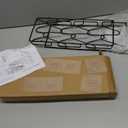 2 Pack Pot Lid Organizer Rack, 6-Tier Pot Lids Holder for Cabinet Door/Wall, No Drilling Adhesive Wall/Door Mounted Rustproof Pot and Pan Cover for Kitchen Storage, Classic Black