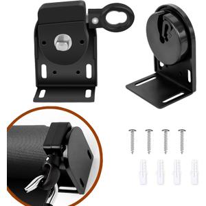 Sun Shade Replacement Parts, Cordless Crank Kit, Roller Blind mounting Bracket,for Coolaroo Exterior Roller Shade Replacement Parts, Outdoor Blinds,Roller Shades (1, Black), SRDPFFK1-01