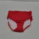 Womens High Waisted Full Ruched Bikini Swim Bottoms Tummy Control Full Coverage Swimsuit Bottoms (Large, Red3)