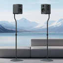 Anautin Universal Speaker Stands Pair, Satellite & Bookshelf Speaker Stands2838in Adjustable, Surround Sound Speaker Stand for Home Theater, Compatible to Sony/Bose/JBL/Sonos/Klipsch/Edifier/Polk