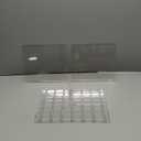 Pilipane Adjustable Shelf Divider Purse Organizer Plastic Handbag Separator Storage Organizer for Closet Bedroom Office Bookshelf Clear Durable Lightweight 23.9x31.5x20cm