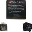 3 x MOOYIYAN 52 Scripture Cards with Stand,Mapped Bible Verse,a Mapped Bible Verse for Every Week of The Year,Christian Bible Giftsfor Memory, Prayer, and Encouragement-26 Double-Sided