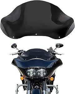 Kiawnia13" Motorcycle Windshield Compatible for Dual Light Glide Windscreen, for Harley Road Glide1998 -2013, EFI FLTRI 1998–2006, Custom FLTRX 2010–2013 (Dark Smoke) Kiawnia13" Motorcycle Windshield Compatible for Dual Light Glide Windscreen, for Harley Road Glide1998 -2013, EFI FLTRI 1998–2006, Custom FLTRX 2010–2013 (Dark Smoke)