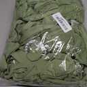 VitalCozy 100 Pcs Spandex Chair Sashes with Heart Shaped Buckle Slider Stretch Chair Cover Band Universal Elastic Ties for Wedding Banquet Event Party Decoration(Sage Green)