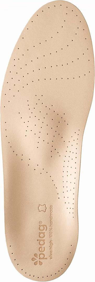 Pedag Viva High | Extra High Arch Support | Handmade in Germany | Plantar Fasciitis Relief | Heel Cushion | Activated Charcoal Odor Control | Metatarsal Support | Tan Leather | Women US 6/ EU 36