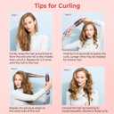 Thermal Brush,10 Temperatures LCD Display Upgrade to 400F 1.5 in Heated Round Brush Curling Iron Heated Ceramic Tourmaline Ionic Comb 110-240V Volum