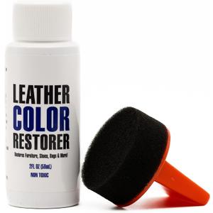 Leather Hero Leather Color Restorer & Applicator- Refinish, Repair, & Renew Leather & Vinyl Sofa, Purse, Shoes, Auto Car Seats, Couch 2oz (Dark Brown)