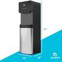 Avalon Bottom Loading Water Cooler Water Dispenser with BioGuard- 3 Temperature Settings - Hot, Cold & Room Water, Durable Stainless Steel Construction, Anti-Microbial Coating- UL Listed
