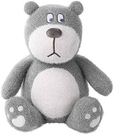 Wpond Stuffed Animal for Toddlers Soft Plush Hansbear Figure Dolls Knitted Crochet Kid Toys Birthday Christmas Valentine Gifts for Girls Boys All Ages Bedroom Office Decor Green 13 Inch