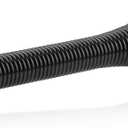 HOMOTEK 12 Pack Black Spring Door Stops,3-1/8" Heavy Duty - Flexible Door Stopper with Low Mounted Black Rubber Bumper Tips