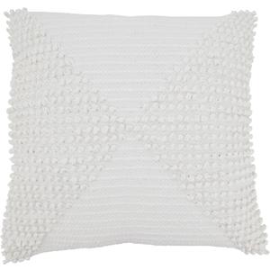 SARO LIFESTYLE Textured Woven Diamond Poly Filled Throw Pillow, 20"