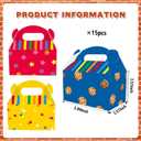 BTJiaDe 15PCS Cartoon Street Friends Party Gift Boxes Colourful Children's Birthday Party Candy Boxes Birthday Party Decorations