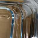 8-Piece Deep Glass Baking Dish Set with Plastic lids,Rectangular Glass Bakeware Set with Lids, Baking Pans for Lasagna, Leftovers, Cooking, Kitchen, Freezer-to-Oven and Dishwasher, Gray