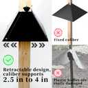 RELIY Metal Squirrel Baffle for 4x4 Post, 18 Inch Baffle for Bird Feeder, Outside Wooden Pole Mount Squirrel Guards for Bird Feeders to Deter Squirrels,Raccoons (2.5-4)