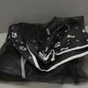 PJYuCien Dog Playpen Mesh Top Cover, Fits 36 Inch 4 Panels Regular Square Plastic Exercise Pet Pen, Adhesive Tape Connections, Black paw (Note: Cover Only, Fence Not Included)