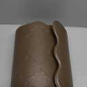 Upgrade Scalloped Embossed Kitchen Mats for Floor 2PCS Cushioned Anti Fatigue Waterproof Foam Kitchen Rugs Non Slip Washable Comfort Standing Mat for Sink Laundry, 17.3"x30"+17.3"x59", Brown (Basic Solid- Brown)