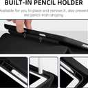 Mastten Compatible with iPad 9th/8th/7th Generation Case, for iPad 10.2 Inch Case with Pencil Holder, TPU Smart Stand Back Cover 2021/2020/2019, Auto Wake/Sleep, Black